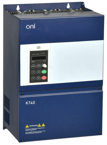 Преобразователь частоты K740 380В 3Ф 2,2кВт 5,1А тор. энк. ONI | код K740-33-022GTM | ONI