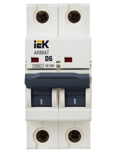 ARMAT Автоматический выключатель M10N 2P D 6А | код AR-M10N-2-D006 | IEK  фото 7