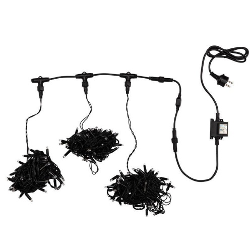 Гирлянда светодиодная "LED ClipLight" 3 нити х10м 198LED тепл. бел. 18Вт 24В IP65 Neon-Night 323-316 фото 6