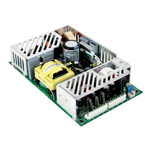 Источник питания AC-DC, med, 200Вт, вход 90…264В AC 47…440Гц, 127…370B DC, выходы: 5В/3…18А, 15В/0.5…6А, -5B/0…2.4A, -15B/0…2.4A, рег. по вых1 -5…+10%, изоляция 4000В AC, на плате 177.8х108х35.5мм, -20…+70С | код MPQ-200C | MeanWell