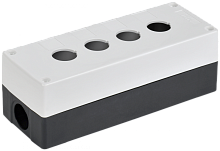 Корпус КП104-Р для кнопок 4 места белый IEK | код BKP10-4-K01-R | IEK