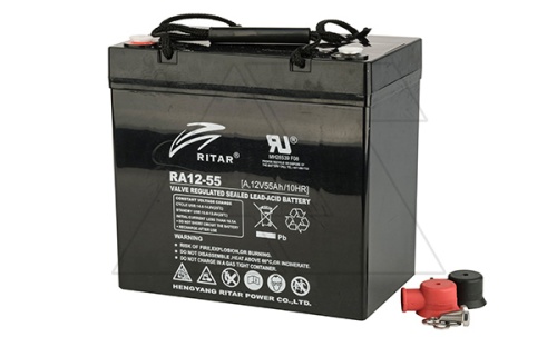 Батарея аккумуляторная Ritar RA12-55A, F11(M6), 12V/55Ah, 216x229x138 HxLxW, 15kg, 12 лет | код RA12-55A | HAC