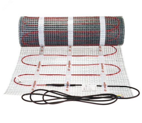 Мат нагревательный тонкий Ридан TF-150 с фторопластовой изоляцией 1200 Вт 230 В 8 м2 | код 21RT0426R | ДЕВИ (DEVI)