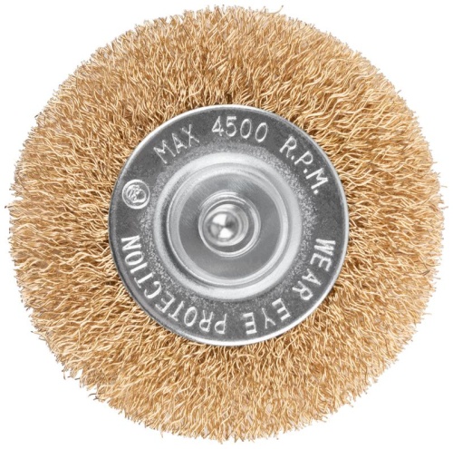 Щетка для дрели, Плоская, латунированная витая проволока 0,3 мм, 75 мм, блистер, Profi | код 82-916 | FIT фото 5 Щетка для дрели, Плоская, латунированная витая проволока 0,3 мм, 75 мм, блистер, Profi | код 82-916 | FIT фото 5