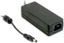 Адаптер настольный, AC-DC, 60Вт, вход 90...264B AC, 47...63 Гц, 127...370B DC, выход 24B/2.5A, изоляция 3000В AC, 125x50x31.5мм, -30...+70С, сетевой разъём IEC320-C14, выходной разъем 11, диам. 5.5х2.1мм | код GST60A24-P1J | MeanWell
