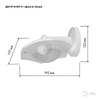 Светильник светодиодный ДБУ 8Вт 3000K IP44 07-8-007 Дели 5 белый 6 гранный | код Б0064313 | ЭРА