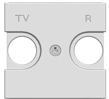 Накладка для TV-R розетки, 2-модульная, серия Zenit, цвет альпийский белый N2250.8 BL | код 2CLA225080N1101 | ABB