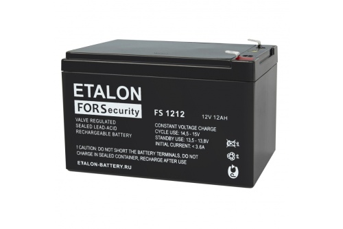 Аккумулятор FS 12В 12Ач (FS 1212) | код. 100-12/12S | Etalon battery