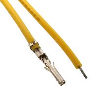 Разъём питания низковольтный RUICHI ммF-F 3,00 мм AWG24 0,3m желтый, 1 контакт | код 92003 | Ruichi