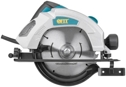 Пила дисковая 1300Вт 4500об/мин 185/20мм железная опора FIT 80404 фото 2