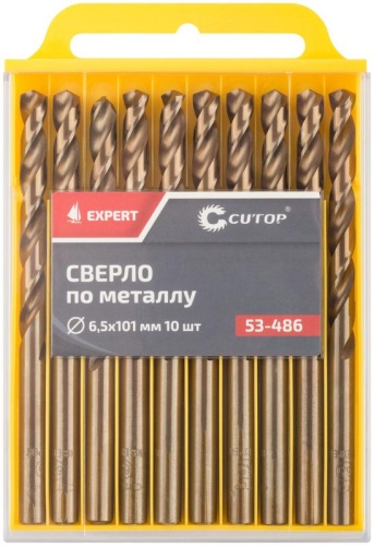 Сверло по металлу Cutop EXPERT, 6.5х101 мм (10 шт) | код 53-486 | FIT фото 3 Сверло по металлу Cutop EXPERT, 6.5х101 мм (10 шт) | код 53-486 | FIT фото 3