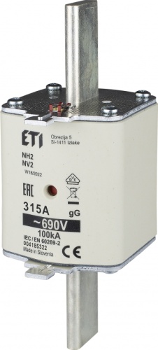 Предохранитель NH-2/gG 315A 690V KOMBI | код 004185322 | ETI