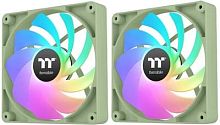Вентилятор для корпуса Thermaltake CT140 Sync Matcha Reverse ARGB 140х140x25 зеленый 4-pin 32.8дБ (упак.:2шт) (CL-F201-PL14MG-A) Ret | код 2029207 | THERMALTAKE