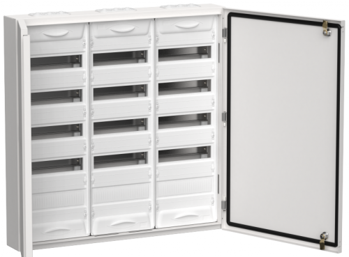 TITAN 5 Корпус мет. ЩРн-180 (3х60) 835х830х140 IP54 бел IEK | код TI5-50-N-3X060-54 | IEK