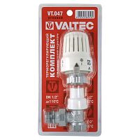 Клапан с термостатической головкой для рад. угловой 1/2" | код. VT.047.N.04 | VALTEC