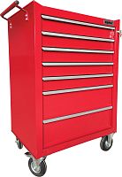 Тележка инструментальная 7-ми полочная (красная) | код OTT47R-R | Ombra