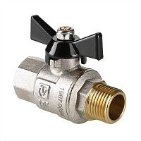 Кран шар. PERFECT, рукоятка бабочка 1" вн.-нар. | код. VT.318.N.06 | VALTEC