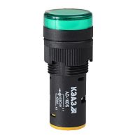 Лампа AD16DS(LED) матрица D16мм зеленый 24В AC/DC-КЭАЗ | код 357841 | КЭАЗ