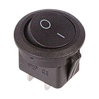 Выключатель клавишный 250В 6А (2с) ON-OFF круглый черн. (RWB-212; SC-214; MRS-102-8) | Код. 36-2550 | Rexant