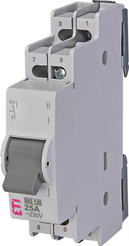 Переключатель ISG 125 1p 25A (1-2) | код 760312104 | ETI