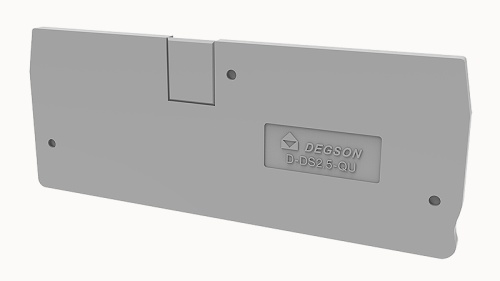 D-DS2.5-QU-MT-01P-11-00Z(H) Крышка клеммы с размыкателем серая 2.5мм.кв. PUSH-IN на DIN-рейку | код 11060000627 | DEGSON