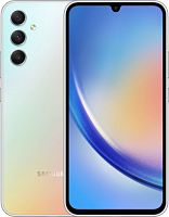 Смартфон Samsung SM-A346E Galaxy A34 5G 256Gb 8Gb серебристый моноблок 3G 4G 6.6 1080x2340 Android 13 48Mpix 802.11 a/b/g/n/ac NFC GPS GSM900/1800 GSM1900 Protect | код 1968091 | SAMSUNG