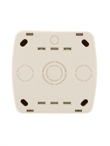Демет Выключатель двойной крем | код 711-0300-101 | Lezard