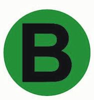 Наклейка "B" d=20мм PROxima | код an-2-9-1 | EKF