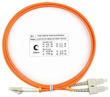 Cabeus FOP-62-LC-SC-20m Шнур оптический duplex LC-SC 62,5/125 mm 20м LSZH | код 8424c | Cabeus