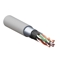 Кабель витая пара TERACOM PRO Cat.5E F/UTP 4 пары solid 24AWG оболочка PVC цвет серый (упак. 305м) | код TRP-5EFTP-04PVC-GY-IN3 | EKF