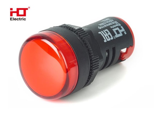 Лампа AD16-22DS(LED)матрица d22мм красный 230В IP40 HLT | код 085-06-24| HLT