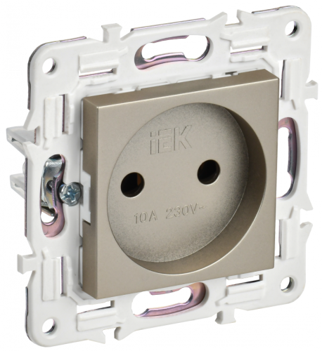 SKANDY Роз. без з/к/ш 10А SK-R02Sh шамп. IEK | код SK-R10-10-K37 | IEK