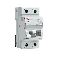 Дифференциальный автомат DVA-6 1P+N 6А (C) 100мА (AC) 6кА AVERES | код rcbo6-1pn-6C-100-ac-av | EKF