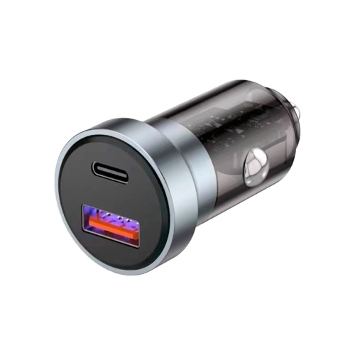 Автомобильное зарядное устройство c двумя портами (USB-A + USB-C) c LED-подсветкой, 20Вт | код 18-2243-5 | REXANT