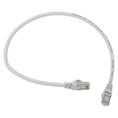 Патч-корд TERACOM PRO Cat.6 экранированный FTP оболочка LSZH серый (0.5м) | код TRP-6FTP-LSH-05M-GY | EKF фото 2