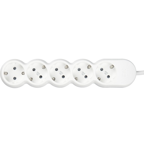 Удлинитель У05 5 мест 2P+PE/3м 3х1,5мм2 16А/250В UNO | код WYP53-16-05-03-Z | IEK фото 2