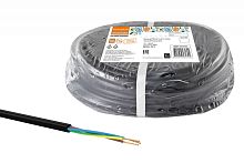 Провод ПВСмб 3х0.75 (бухта 20м) черный Народный ТРТС | код SQ0118-0721 | РЭМЗ ТМ
