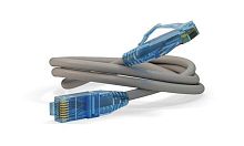 Патч-корд PC-LPM-UTP-RJ45-RJ45-C6-0.5M-LSZH-GY U/UTP кат.6 LSZH 0.5м сер. | код 42235 | Hyperline