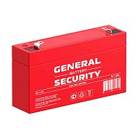 GS1.3-6 Аккумуляторная батарея систем охраны и пожарной безопасности, напряжение: 6В, ёмкость: 1,3Ач, клеммы типа: F1, Размеры ДШВ: 97х24х52мм, вес: 0,25кг. Срок службы: до 5 лет. | код GS1.3-6 | GENERAL SECURITY