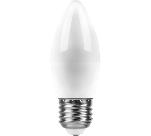 Лампа светодиодная LED 13вт Е27 белый матовая свеча (SBC3713) | код 55167 | SAFFIT