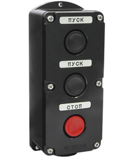 Пост кнопочный ПКЕ 212/1 красная кнопка | код 9302111 | Инженерсервис