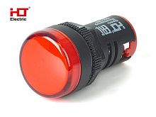 Лампа AD16-22DS(LED)матрица d22мм красный 36В IP40 HLT | код 085-06-22 | HLT