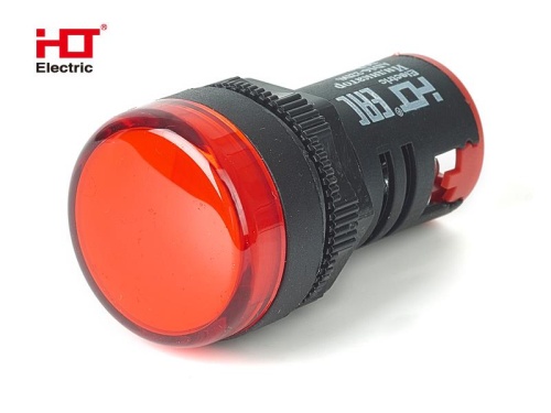 Лампа AD16-22DS(LED)матрица d22мм красный 36В IP40 HLT | код 085-06-22 | HLT