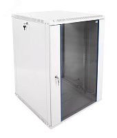 Шкаф телекоммуникационный настенный разборный 18U (600х650) дверь стекло | код ШРН-Э-18.650 | ЦМО