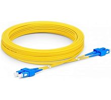Патч-корд оптический TWT, PVC, дуплексный, SC/UPC-SC/UPC, SM OS2, 0.5 м | код TWT-2SC-2SC/SU-0.5 | TWT