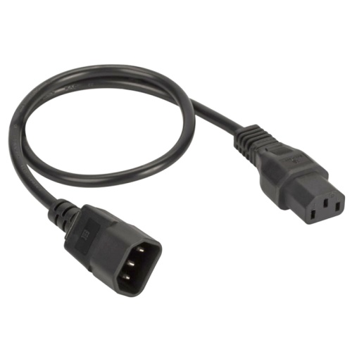 Кабель питания DKC, IEC320 C13 - IEC320 C14, 0,5м, 3х1,5мм | код R5CORD3405 | DKC