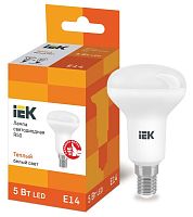 Лампа светодиодная ECO R50 рефлектор 5Вт 230В 3000К E14 | код. LLE-R50-5-230-30-E14 | IEK