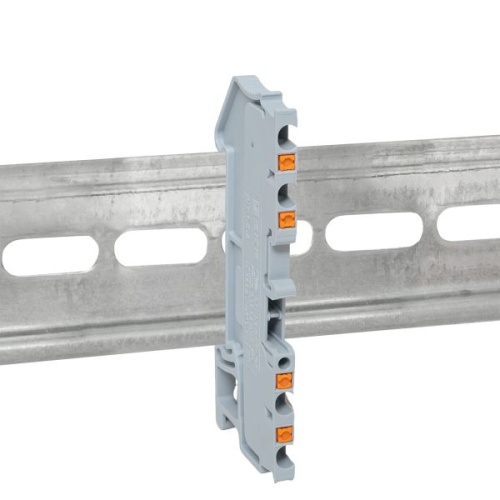 Клеммная колодка пружинная 1,5 Push-in 4 вывода серая | код PIT-1,5-4 | EKF фото 3