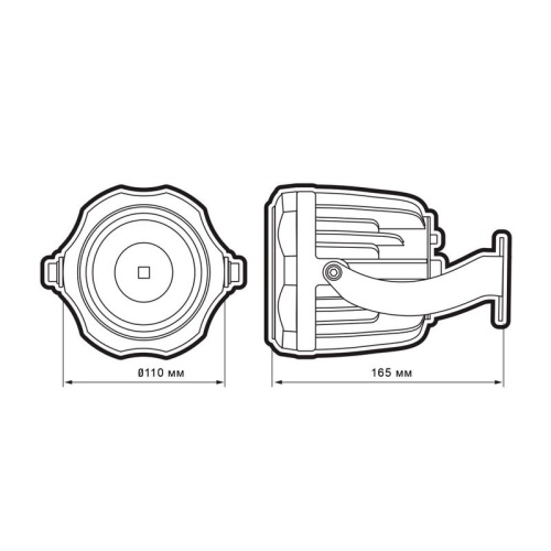 Светильник светодиодный PWW 20Вт 6500К IP65 20град. GR архитектурный JazzWay 5066038 фото 6
