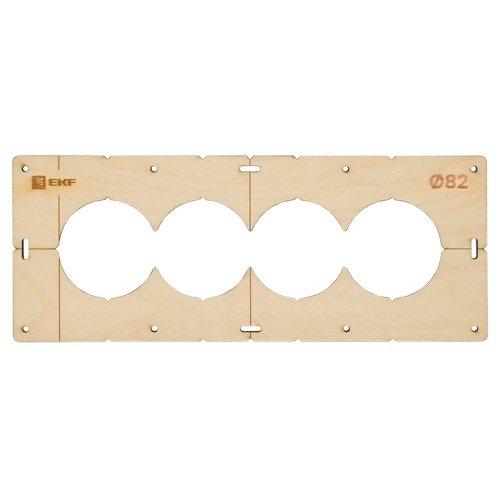 Шаблон для подрозетников c 4 отв, диам, 82 мм Expert | код sh-d82-4 | EKF Шаблон для подрозетников c 4 отв, диам, 82 мм Expert | код sh-d82-4 | EKF